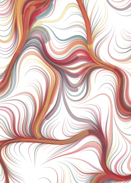 Vector Illustration Flowing Curve Waves Lines Background — Wektor stockowy