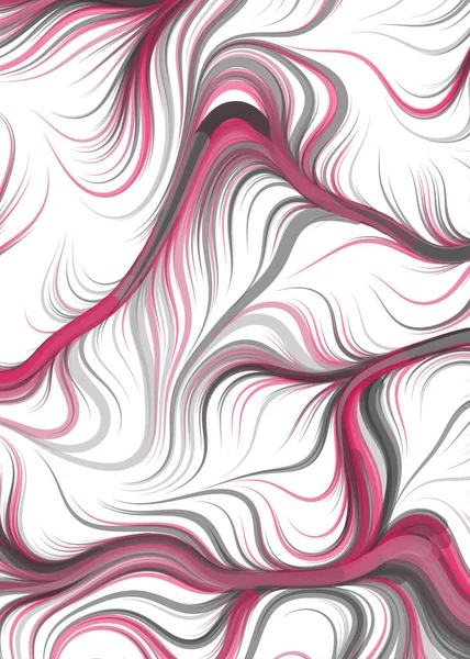 Vector Illustration Flowing Curve Waves Lines Background — Stock vektor