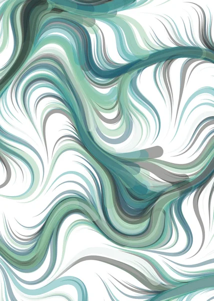 Vector Illustration Flowing Curve Waves Lines Background — Image vectorielle