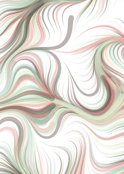 Vector Illustration Flowing Curve Waves Lines Background — Stockvector
