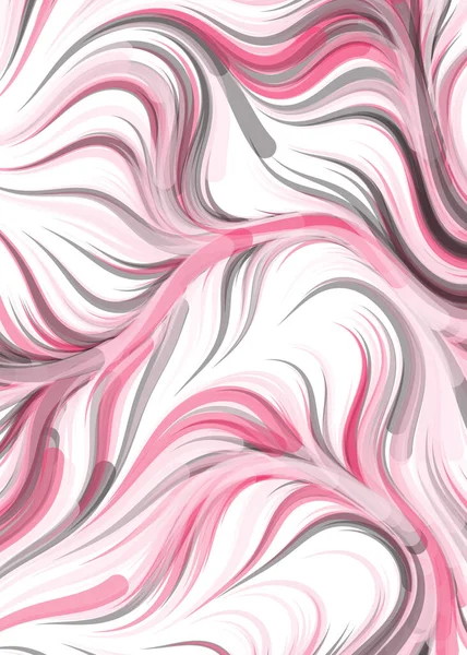 Vector Illustration Flowing Curve Waves Lines Background — Vetor de Stock