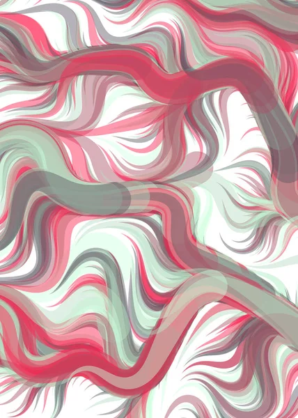 Vector Illustration Flowing Curve Waves Lines Background — Stockový vektor