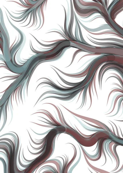 Vector Illustration Flowing Curve Waves Lines Background — Stockvektor