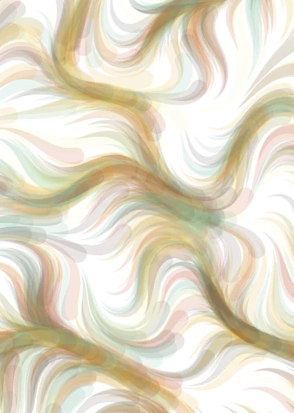 Vector Illustration Flowing Curve Waves Lines Background - Stok Vektor