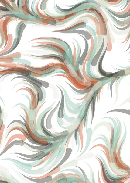 Vector Illustration Flowing Curve Waves Lines Background —  Vetores de Stock