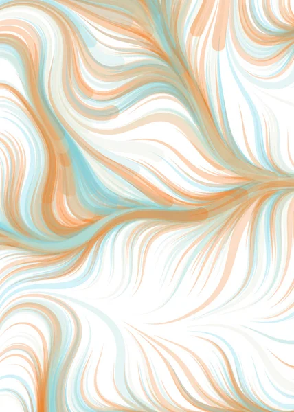 Vector Illustration Flowing Curve Waves Lines Background — Vetor de Stock
