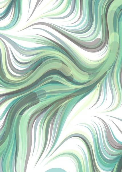 Vector Illustration Flowing Curve Waves Lines Background — Archivo Imágenes Vectoriales