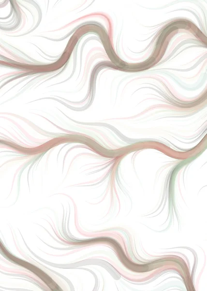 Vector Illustration Flowing Curve Waves Lines Background — ストックベクタ