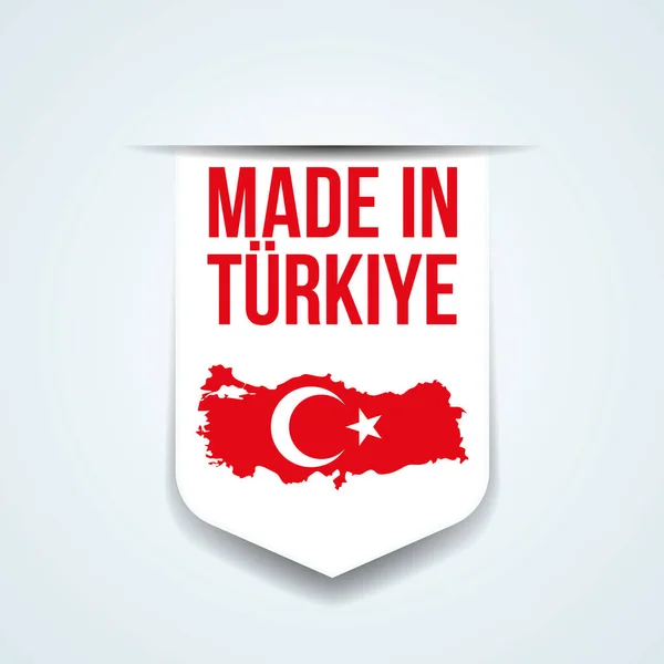 Made Turquia Banner Promoção Ilustração — Vetor de Stock