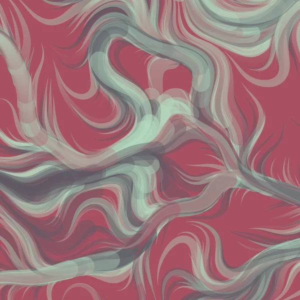 Abstract Perlin Noise Geometric Pattern Generative Computational Art Illustration — Vetor de Stock