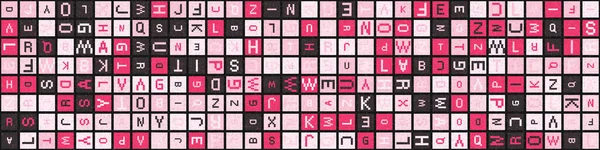 Soyut Geometrik Desen, üretken hesaplama sanatı çizimi