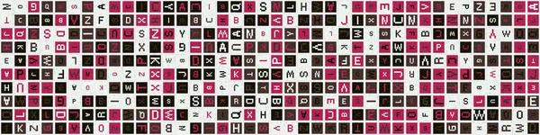 Geometrik üretici desen sanat çizimi