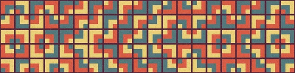 Illustrazione Geometrica Generativa Pattern Art — Vettoriale Stock