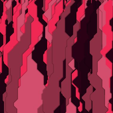 Geometrik soyut çizgiler, üretken sanat arka planı, vektör illüstrasyonu