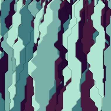 Geometrik soyut çizgiler, üretken sanat arka planı, vektör illüstrasyonu