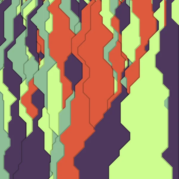 Abstraites Lignes Fond Artistique Génératif Illustration Vectorielle — Image vectorielle