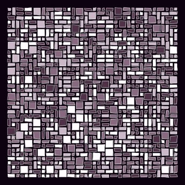Soyut geometrik desen, vektör illüstrasyonu, kareler ve dikdörtgenler  