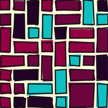 Ofset Quad üretken sanat arkaplan çizimi