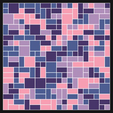 Ofset Quad üretken sanat arkaplan çizimi