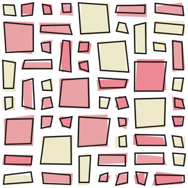 Ofset Quad üretken sanat arkaplan çizimi