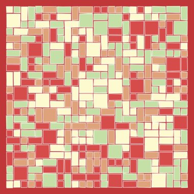 Ofset Quad üretken sanat arkaplan çizimi