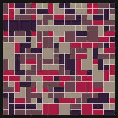 Ofset Quad üretken sanat arkaplan çizimi