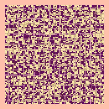 Soyut renk geometrik şekiller deseni, üretken hesaplama sanatı çizimi, renk kareleri ve dikdörtgenler 