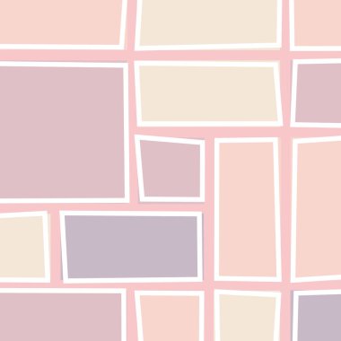 Soyut renk geometrik şekiller deseni, üretken hesaplama sanatı çizimi, renk kareleri ve dikdörtgenler 