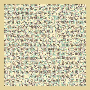 Soyut renk geometrik şekiller deseni, üretken hesaplama sanatı çizimi, renk kareleri ve dikdörtgenler 