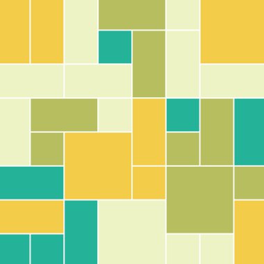 Soyut geometrik desen, vektör illüstrasyonu, kareler ve dikdörtgenler  