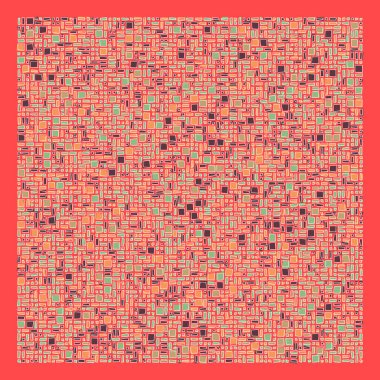 Soyut geometrik desen, vektör illüstrasyonu, kareler ve dikdörtgenler  