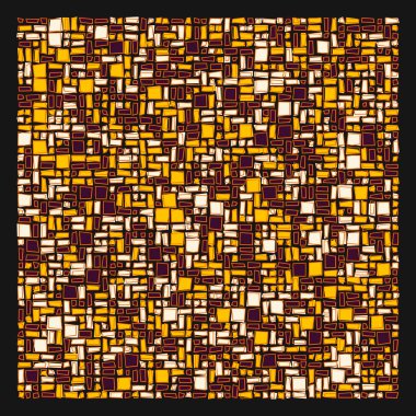 Soyut geometrik desen, vektör illüstrasyonu, kareler ve dikdörtgenler  