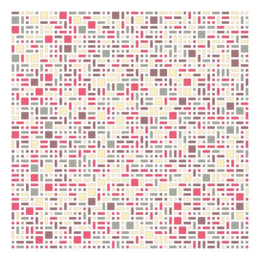 Soyut geometrik desen, vektör illüstrasyonu, kareler ve dikdörtgenler  