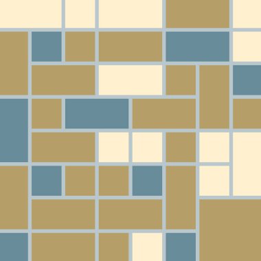 Soyut geometrik desen, vektör illüstrasyonu, kareler ve dikdörtgenler  