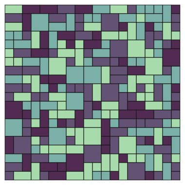 Soyut geometrik desen, vektör illüstrasyonu, kareler ve dikdörtgenler  