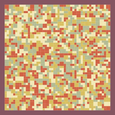 Soyut renk geometrik şekiller deseni, üretken hesaplama sanatı çizimi, renk kareleri ve dikdörtgenler 