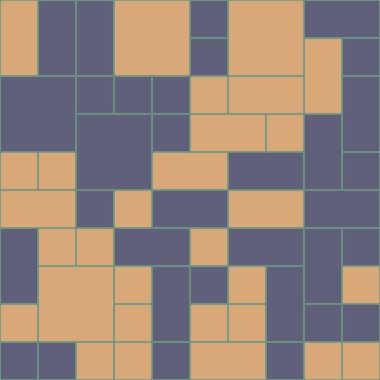 Soyut renk geometrik şekiller deseni, üretken hesaplama sanatı çizimi, renk kareleri ve dikdörtgenler 