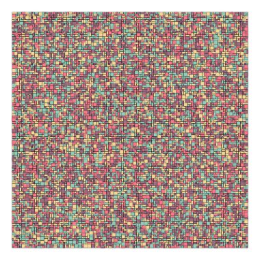 Soyut renk geometrik şekiller deseni, üretken hesaplama sanatı çizimi, renk kareleri ve dikdörtgenler 