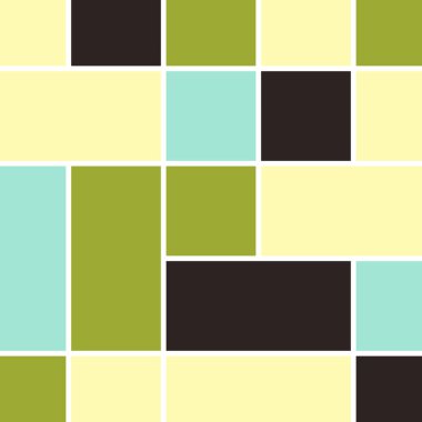 Soyut renk geometrik şekiller deseni, üretken hesaplama sanatı çizimi, renk kareleri ve dikdörtgenler 