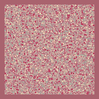 Soyut renk geometrik şekiller deseni, üretken hesaplama sanatı çizimi, renk kareleri ve dikdörtgenler 