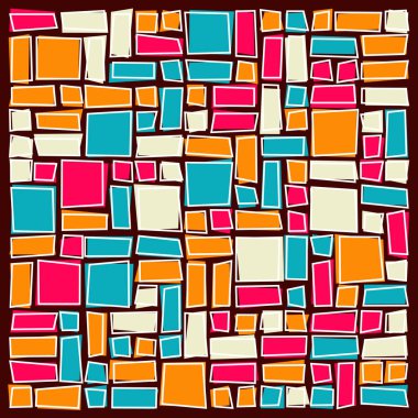 Dörtgen arkaplan vektör sanat çizimi