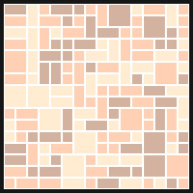 Soyut renk geometrik şekiller deseni, üretken hesaplama sanatı çizimi, renk kareleri ve dikdörtgenler 