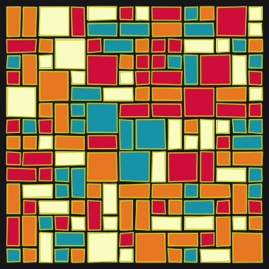 Dörtgen arkaplan vektör sanat çizimi