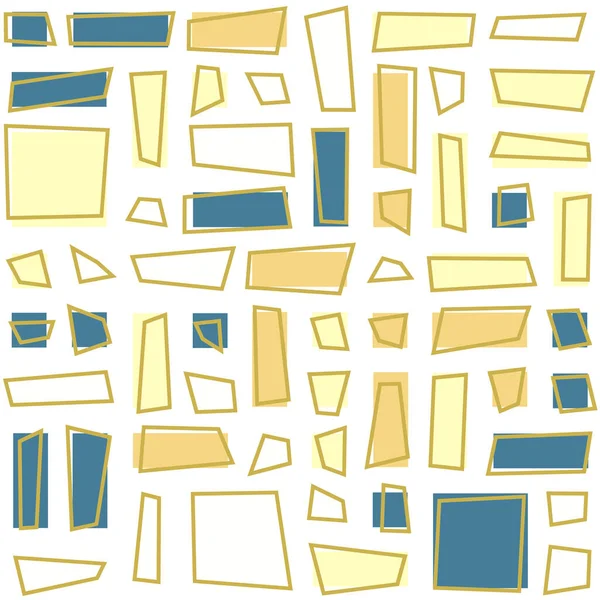 Schéma Géométrique Abstrait Illustration Vectorielle Carrés Rectangles — Image vectorielle
