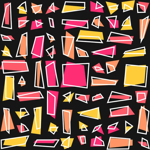 Schéma Géométrique Abstrait Illustration Vectorielle Carrés Rectangles — Image vectorielle
