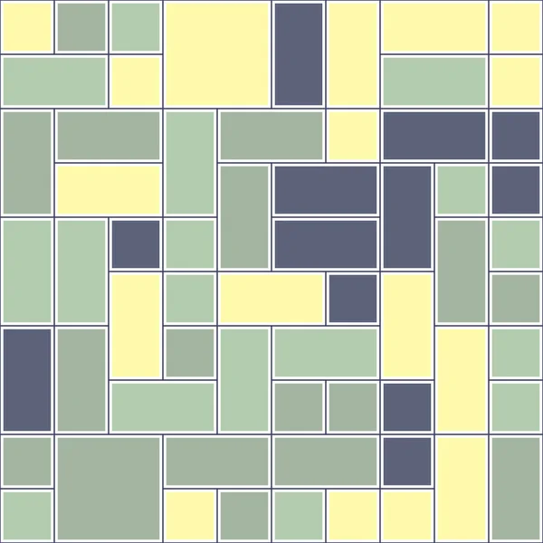 Modello Geometrico Astratto Illustrazione Vettoriale Quadrati Rettangoli — Vettoriale Stock