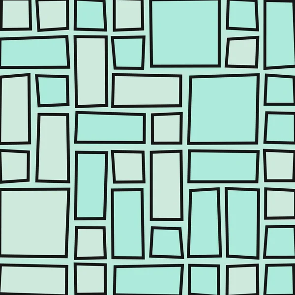 Patrón Geométrico Abstracto Ilustración Vectorial Cuadrados Rectángulos — Vector de stock