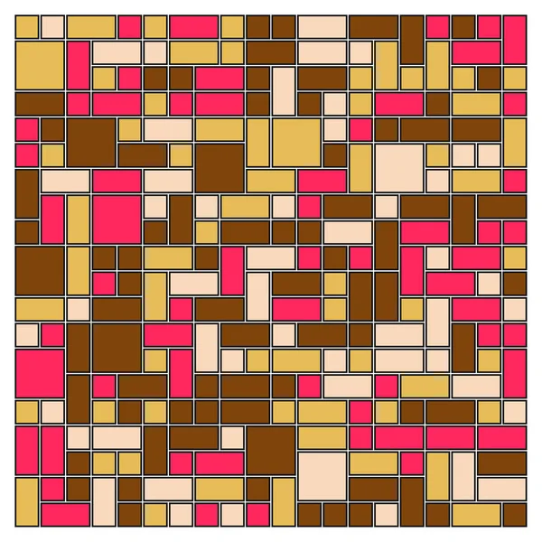 Αφηρημένο Γεωμετρικό Μοτίβο Διανυσματική Απεικόνιση Τετράγωνα Και Ορθογώνια — Διανυσματικό Αρχείο