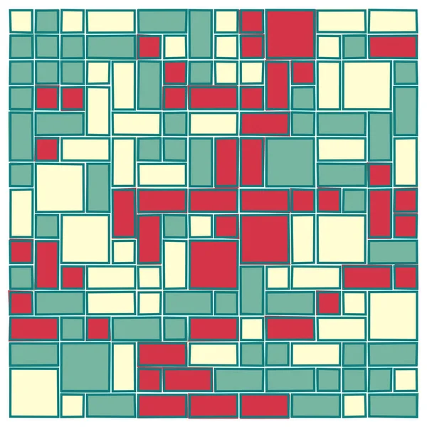 Abstraktní Barevné Geometrické Obrazce Vzor Generativní Výpočetní Umění Ilustrace Barevné — Stockový vektor