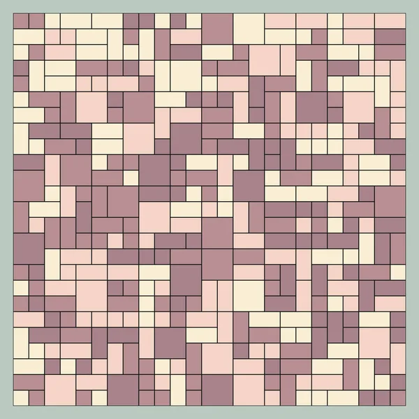 Modello Astratto Figure Geometriche Colori Illustrazione Generativa Arte Computazionale Quadrati — Vettoriale Stock